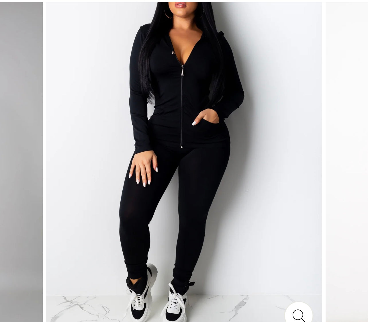 Solid hooded chill set